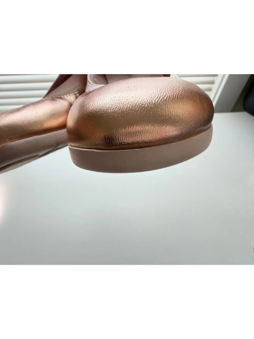 Cole Haan Ballet Rose Gold Metallic Ballet Flats's Women 7.5B - Picture 5 of 8